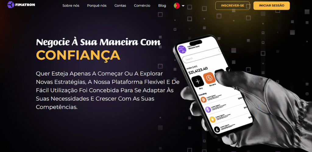Análise de Fimatron.com: Explorando Contas, Suporte e Recursos 3 Fimatron.com